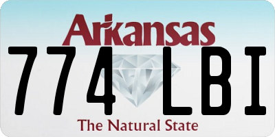 AR license plate 774LBI