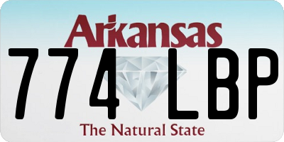 AR license plate 774LBP