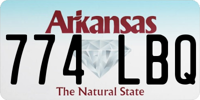 AR license plate 774LBQ