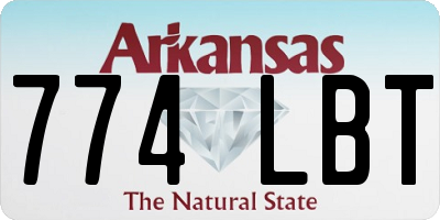 AR license plate 774LBT