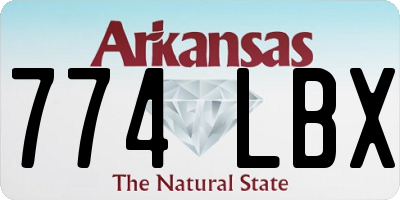 AR license plate 774LBX