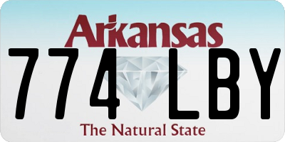AR license plate 774LBY
