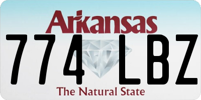 AR license plate 774LBZ