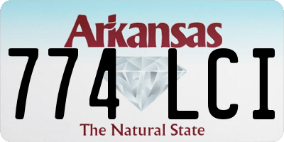 AR license plate 774LCI