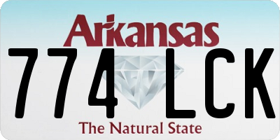 AR license plate 774LCK