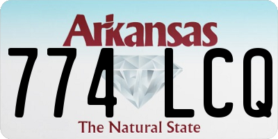 AR license plate 774LCQ