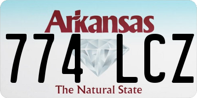 AR license plate 774LCZ