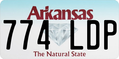 AR license plate 774LDP