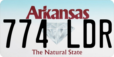 AR license plate 774LDR