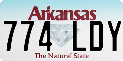 AR license plate 774LDY