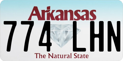 AR license plate 774LHN