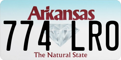 AR license plate 774LRO