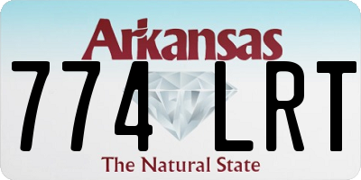 AR license plate 774LRT