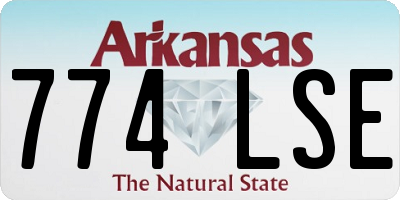 AR license plate 774LSE