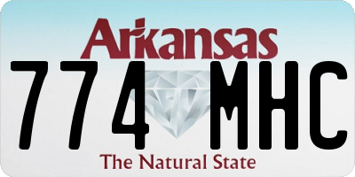 AR license plate 774MHC