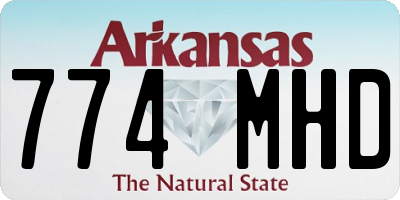 AR license plate 774MHD