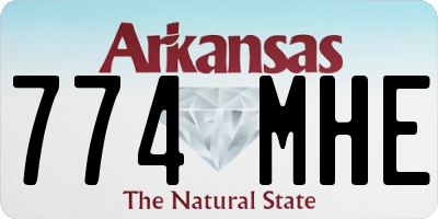 AR license plate 774MHE
