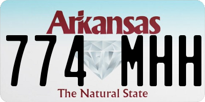 AR license plate 774MHH