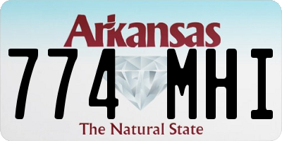AR license plate 774MHI
