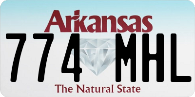 AR license plate 774MHL