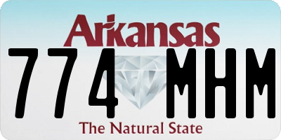 AR license plate 774MHM
