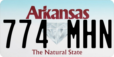 AR license plate 774MHN
