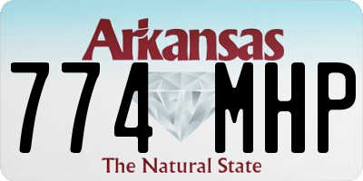AR license plate 774MHP
