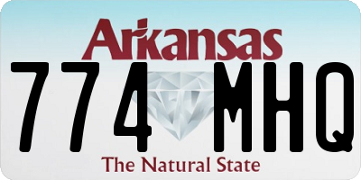 AR license plate 774MHQ