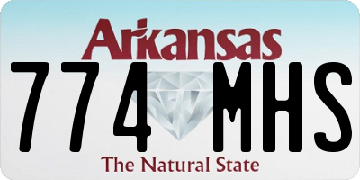 AR license plate 774MHS