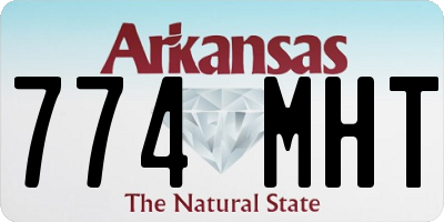 AR license plate 774MHT