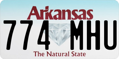 AR license plate 774MHU