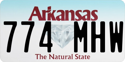 AR license plate 774MHW