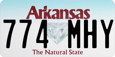 AR license plate 774MHY