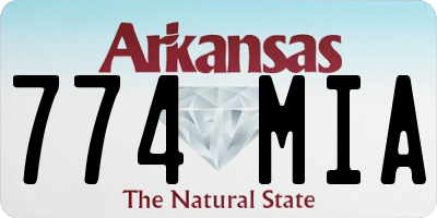 AR license plate 774MIA