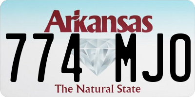 AR license plate 774MJO