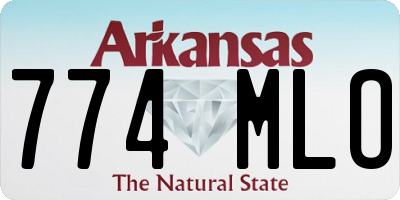 AR license plate 774MLO