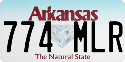 AR license plate 774MLR