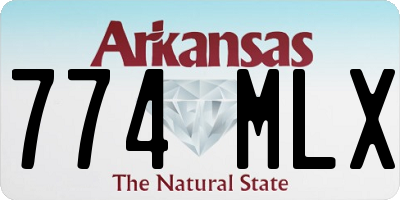 AR license plate 774MLX