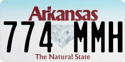 AR license plate 774MMH