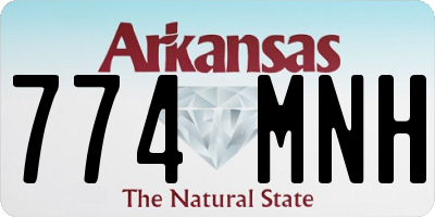 AR license plate 774MNH