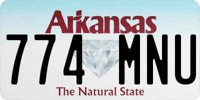 AR license plate 774MNU