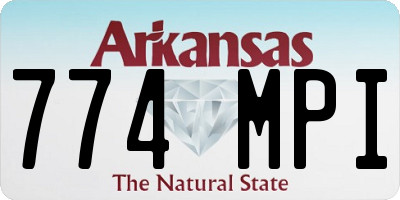 AR license plate 774MPI