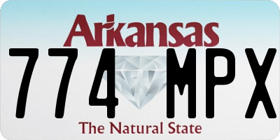 AR license plate 774MPX