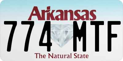 AR license plate 774MTF