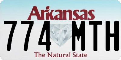 AR license plate 774MTH