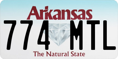 AR license plate 774MTL