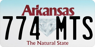 AR license plate 774MTS