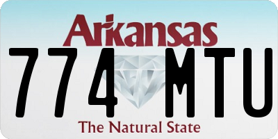 AR license plate 774MTU