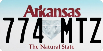 AR license plate 774MTZ