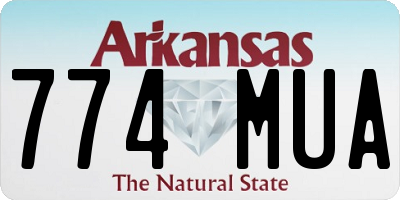 AR license plate 774MUA